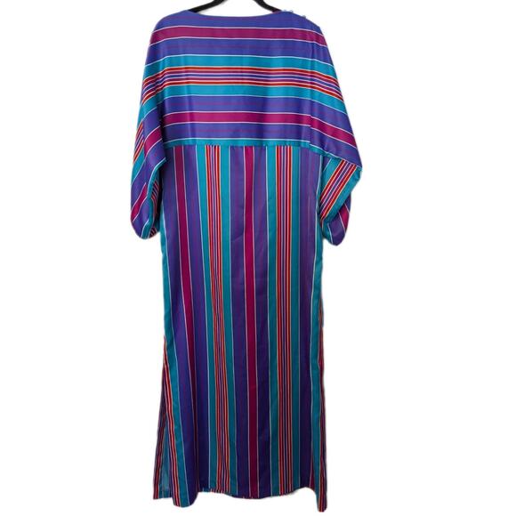 Tori Richard vintage stripe kaftan OSFM - Picture 2 of 9